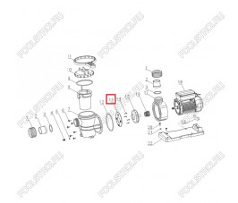 Пластиковое кольцо дифузор насоса Aquaviva VWS/STP 150-300