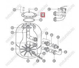 Крышка NCX12001 фильтра Hayward NC600SE2 Крышка NCX12001 фильтра Hayward NC600SE2