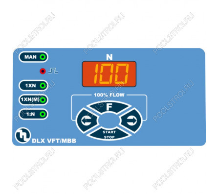Насос дозир. мембранный DLX-VFT/MBB 05 л/ч 07 бар (5-7/6-5/8-2) 230V PVDF